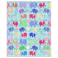 Cute Elephants  Drawstring Bag (small)