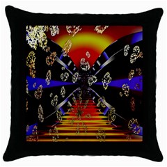 Diamond Manufacture Throw Pillow Case (black) by Simbadda