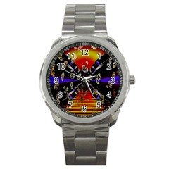 Diamond Manufacture Sport Metal Watch by Simbadda