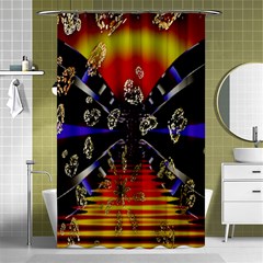 Diamond Manufacture Shower Curtain 48  X 72  (small)  by Simbadda