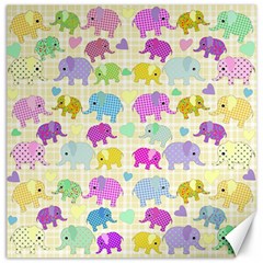 Cute Elephants  Canvas 20  X 20  