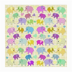 Cute Elephants  Medium Glasses Cloth by Valentinaart