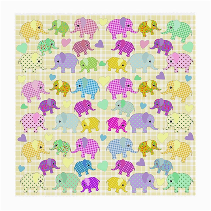 Cute elephants  Medium Glasses Cloth (2-Side)