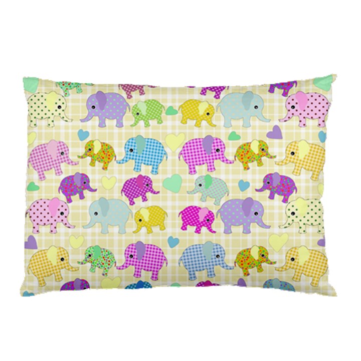 Cute elephants  Pillow Case