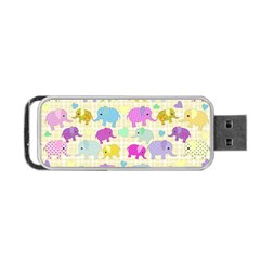 Cute Elephants  Portable Usb Flash (two Sides)