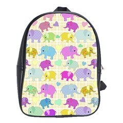 Cute Elephants  School Bags (xl) 