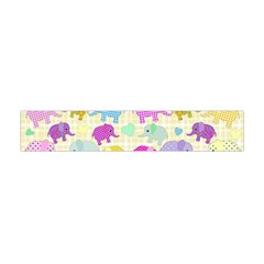 Cute Elephants  Flano Scarf (mini) by Valentinaart