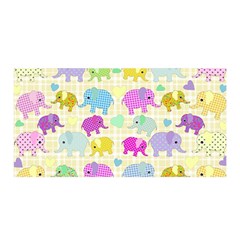 Cute Elephants  Satin Wrap by Valentinaart