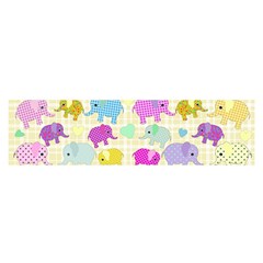 Cute Elephants  Satin Scarf (oblong)