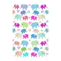 Cute Elephants  Shower Curtain 48  X 72  (small)  by Valentinaart