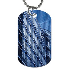 Building Architectural Background Dog Tag (one Side) by Simbadda