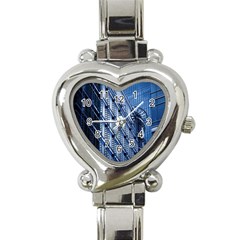 Building Architectural Background Heart Italian Charm Watch by Simbadda