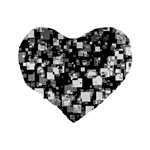 Pattern Standard 16  Premium Heart Shape Cushions Back