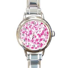 Pattern Round Italian Charm Watch by Valentinaart