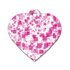 Pattern Dog Tag Heart (one Side) by Valentinaart