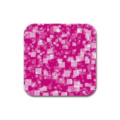 Pattern Rubber Square Coaster (4 Pack)  by Valentinaart