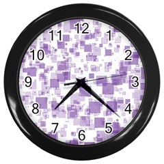 Pattern Wall Clocks (black) by Valentinaart