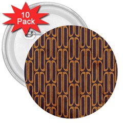 Chains Abstract Seamless 3  Buttons (10 Pack)  by Simbadda