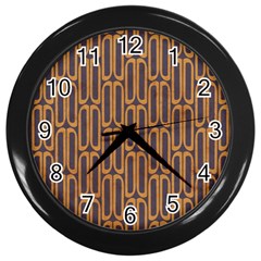 Chains Abstract Seamless Wall Clocks (black) by Simbadda