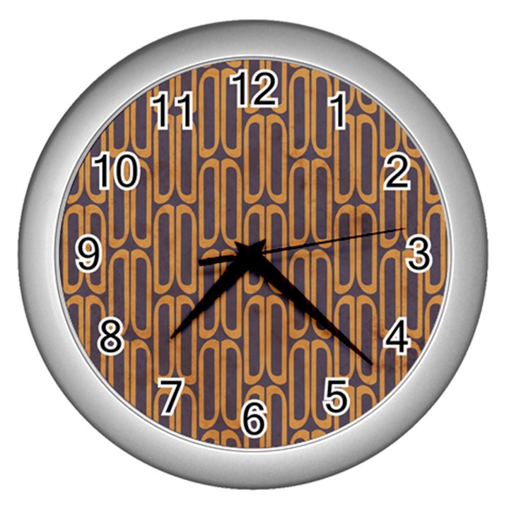 Chains Abstract Seamless Wall Clocks (Silver) 