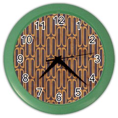 Chains Abstract Seamless Color Wall Clocks by Simbadda