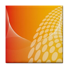 Abstract Orange Background Tile Coasters by Simbadda