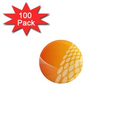 Abstract Orange Background 1  Mini Magnets (100 Pack)  by Simbadda