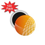 Abstract Orange Background 1.75  Magnets (100 pack)  Front