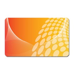 Abstract Orange Background Magnet (rectangular) by Simbadda