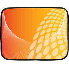 Abstract Orange Background Fleece Blanket (mini) by Simbadda