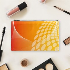 Abstract Orange Background Cosmetic Bag (medium)  by Simbadda