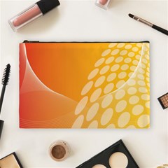 Abstract Orange Background Cosmetic Bag (large)  by Simbadda