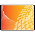 Abstract Orange Background Fleece Blanket (Large)  80 x60  Blanket Front