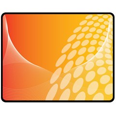 Abstract Orange Background Fleece Blanket (medium)  by Simbadda