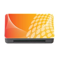 Abstract Orange Background Memory Card Reader With Cf by Simbadda