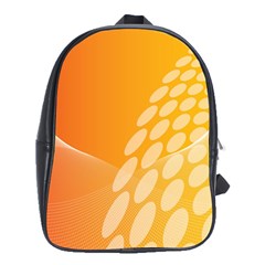 Abstract Orange Background School Bags (xl)  by Simbadda