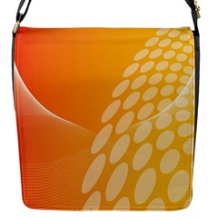 Abstract Orange Background Flap Messenger Bag (s) by Simbadda