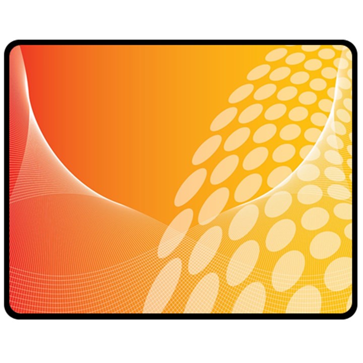 Abstract Orange Background Double Sided Fleece Blanket (Medium) 