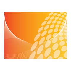 Abstract Orange Background Double Sided Flano Blanket (mini)  by Simbadda