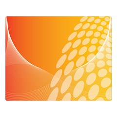 Abstract Orange Background Double Sided Flano Blanket (large)  by Simbadda