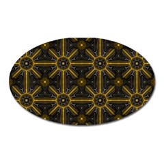 Digitally Created Seamless Pattern Tile Oval Magnet by Simbadda