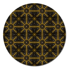 Digitally Created Seamless Pattern Tile Magnet 5  (round) by Simbadda