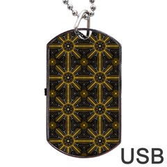 Digitally Created Seamless Pattern Tile Dog Tag Usb Flash (one Side) by Simbadda