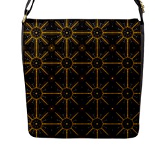 Digitally Created Seamless Pattern Tile Flap Messenger Bag (l)  by Simbadda