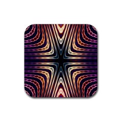 Vibrant Pattern Colorful Seamless Pattern Rubber Coaster (square)  by Simbadda