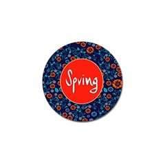 Floral Texture Pattern Card Floral Seamless Vector Golf Ball Marker by Simbadda