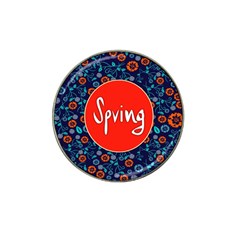 Floral Texture Pattern Card Floral Seamless Vector Hat Clip Ball Marker (4 Pack) by Simbadda