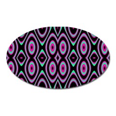 Colorful Seamless Pattern Vibrant Pattern Oval Magnet by Simbadda