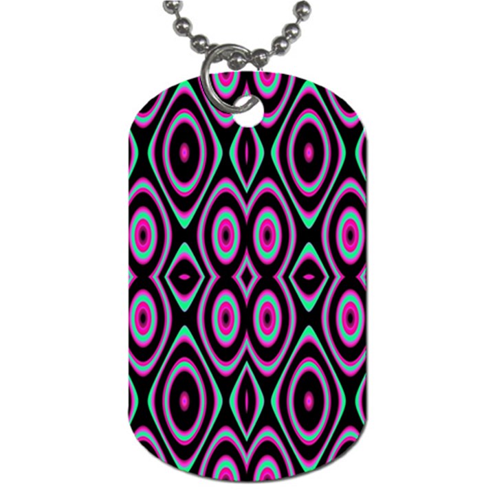 Colorful Seamless Pattern Vibrant Pattern Dog Tag (One Side)