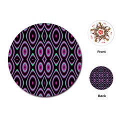 Colorful Seamless Pattern Vibrant Pattern Playing Cards (round)  by Simbadda